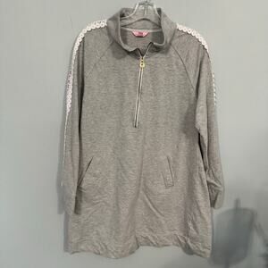 Lilly Pulitzer Gray Pullover Blouse